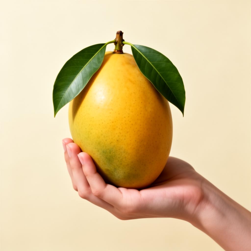 Fresh Rajshahi Mangoes with water droplets